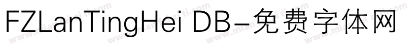 FZLanTingHei DB字体转换